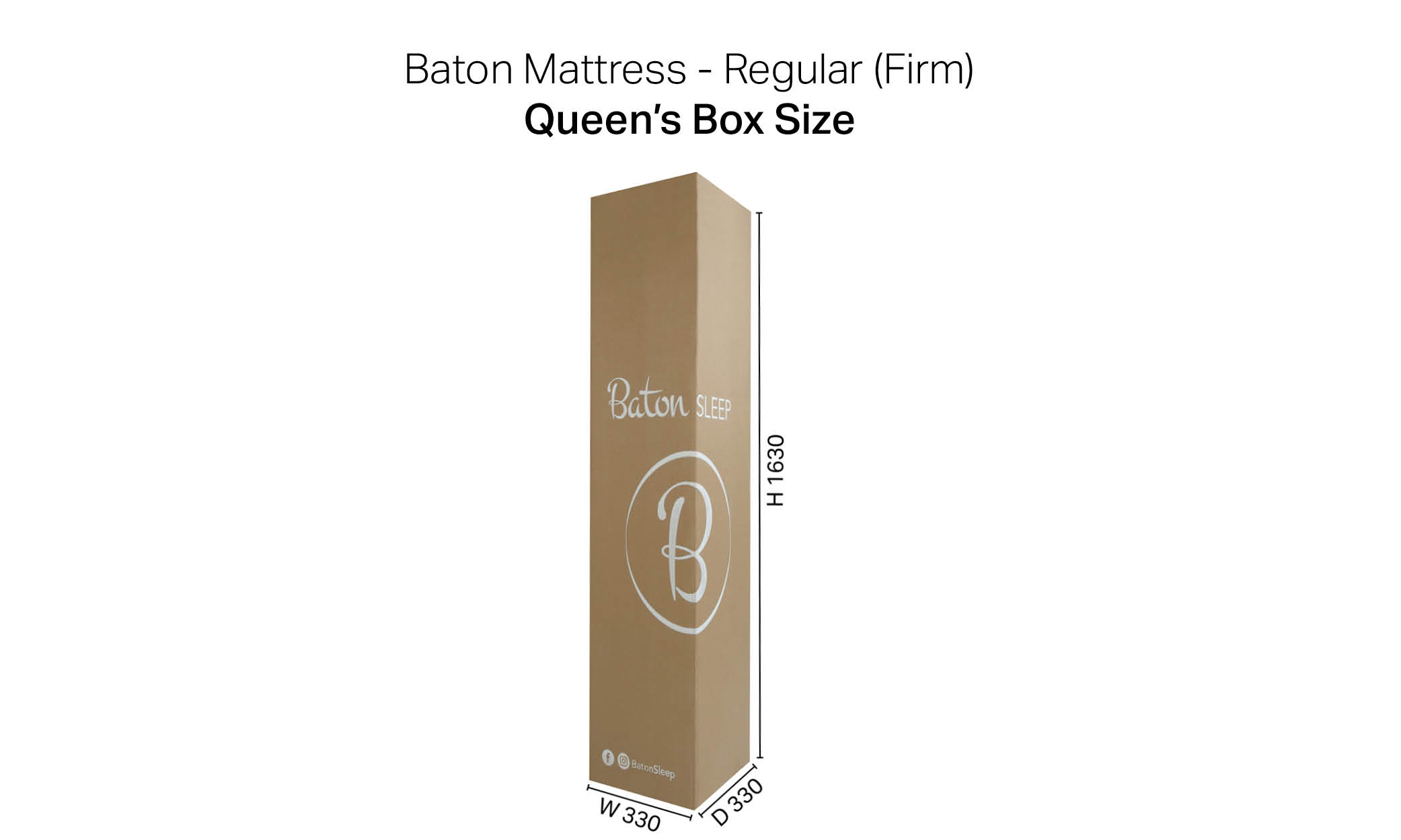 Baton Mattress - Regular (Firm) - Queen